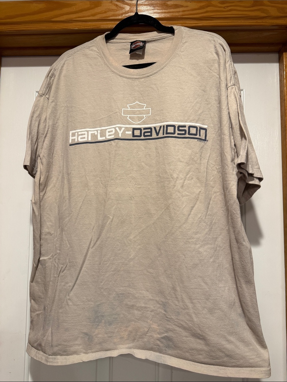 Harley-Davidson Tan Logo Short Sleeve Tee